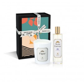 Coffret Noël N°1  Bougie Figue + Vaporisateur Myrte