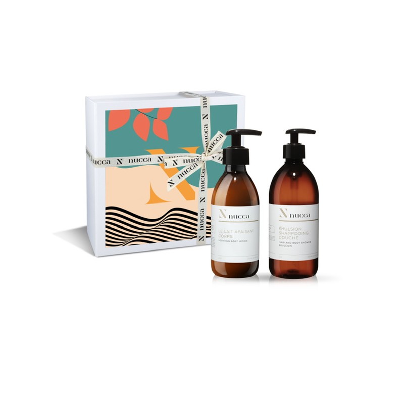 Coffret Noël N°3 - Emulsion Shampooing Douche 500ml + Lait Apaisant Corps 250ml